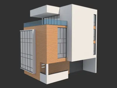 Modern House 21 3D model purchase