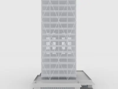 Tower 2 Low-poly 3D model