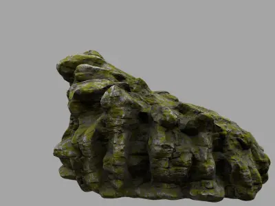 Rock Low-poly 3D model 2