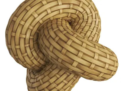 Gold Rattan Material Texture