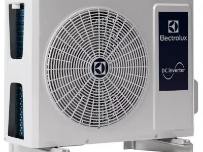 Electrolux air conditioner outdoor unit Low-poly 3D model