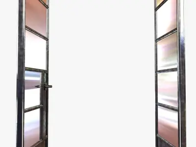 Custom made crittal doors 3D model