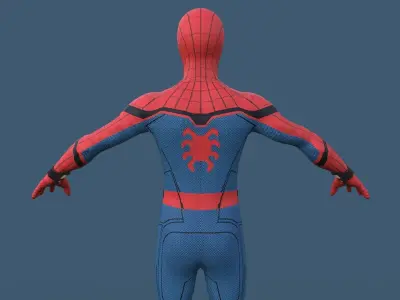 Spider-Man  Homecoming  Low-poly 3D model