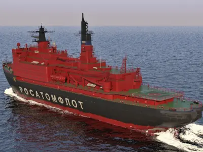  Nuclear Powered Icebreaker Yamal 