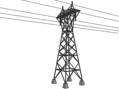 ELECTRIC TOWER-NEW Low-poly 3D model