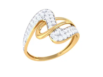 Women Ring  Render 3dm STL OBJ FBX Details 3D print model 3