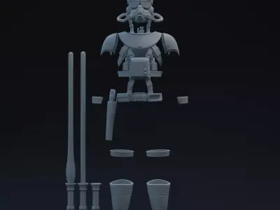 Concept Luke One-Twelfth Scale Printable Kit 3D print model