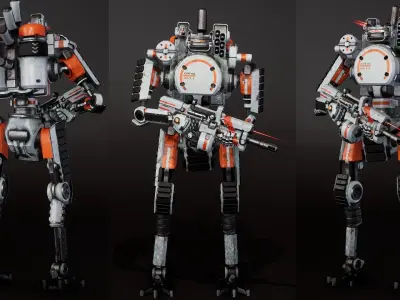 Etasphera05 star wars robot Low-poly 3D model