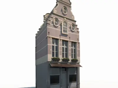 Apartment House 183 Low Poly Low-poly 3D model