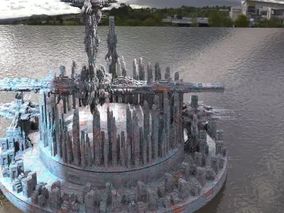 Dragon Space council Kit bash 3D model