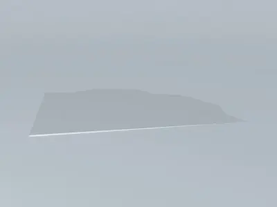 White Shag Carpet Free 3D model