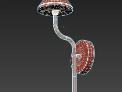 genre wall sconce with shade 3D model
