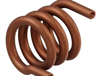 Antique Spiral Heating Coil 3D model