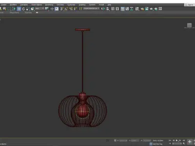 Jasmine Pendant Light Low-poly 3D model