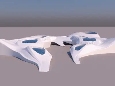 0105 - Organic Building 3D model