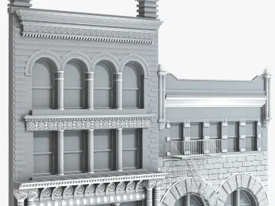Building Facade 3D model