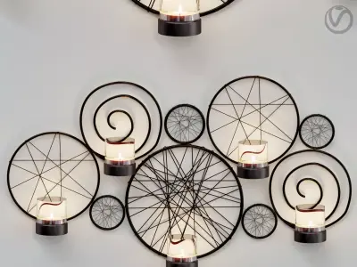 Metal wall 3D model purchase
