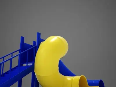 HD Playground Slide 3D model