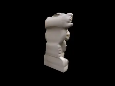 Mayan Statue Low-poly 3D model