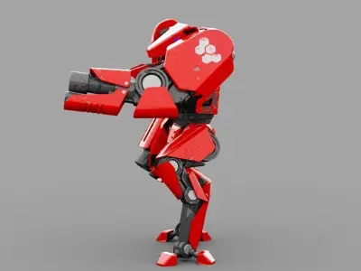 Battle Droid TERA Rigged character 3D model