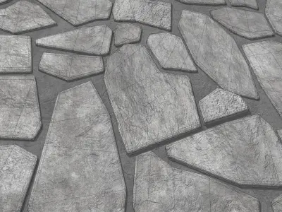 Rock Tiles 3D model