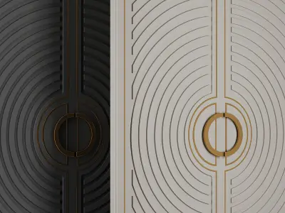 Entrance door set232 3D model