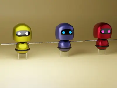 Future Ready Cyberneticus 3D Robot Model High-Quality 3D Asset 3D model