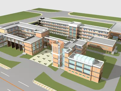 School Building Collection 50 items Vol1  3D model