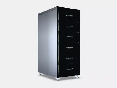 HELMER Drawer unit on castors 3 1 3D model