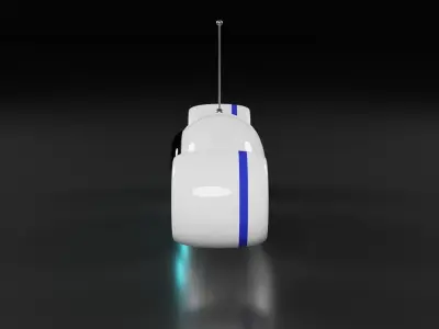 Drone Flying robot  3D model Low-poly 3D model