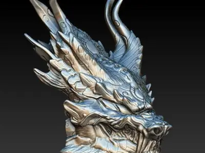 Predator Dragon bio mask 3D model