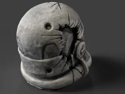 Star Wars Stormtrooper Skull Hybrid - Detailed 3D Model 3D print model