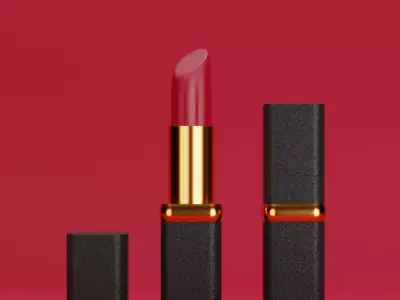 Gliter Lipstick 3D Model 3D model