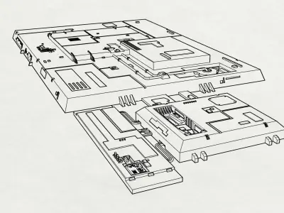 SCI-FI surface plate S001 3D model