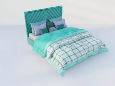  Laszlo Obsession Bed Low-poly 3D model