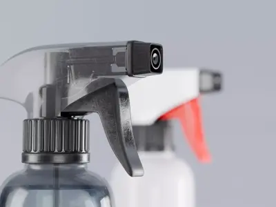 Plastic Spray Bottle - Hand Sanitizer atomizer 3D model