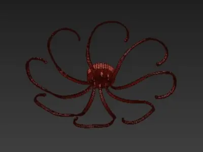 Wisteria octopus 3D model