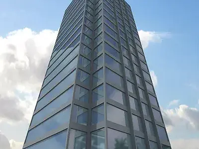 Glass Office Building 3D model