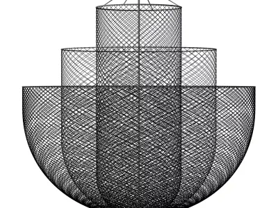 Meshmatics Chandelier Low-poly 3D model purchase