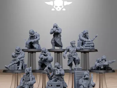 GrimGuard Battlefront 3D print model