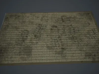 Front Door Floor Mat PBR Game Ready Low-poly 3D model