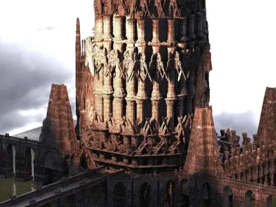 Magna Carter Towers 3  3D model