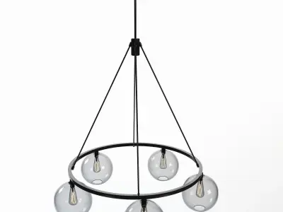 Sola 36 Modern Chandelier 3D model