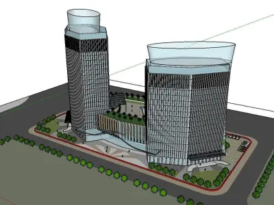 vacation spot-Resort-Fashion Leisure Hotel-0110 3D model