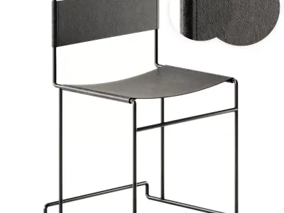 Linear Chair Vintage by Pipedesign 3D model