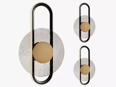 Wall lamp sconce Drip 3D model