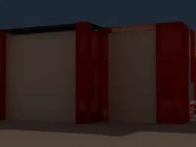 Awning for 1000 people for events 3D model