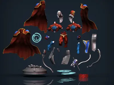 Magneto Erik Magnus Amalgam STL fanarts CGPyro 3D print model