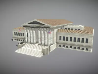 Supreme Court of the United States Low-poly 3D model