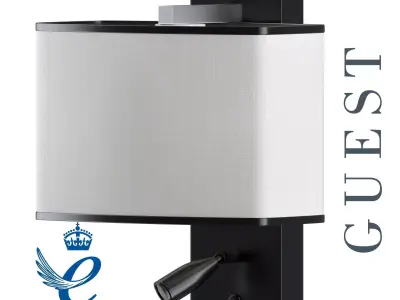 Wall light GUEST Low-poly 3D model